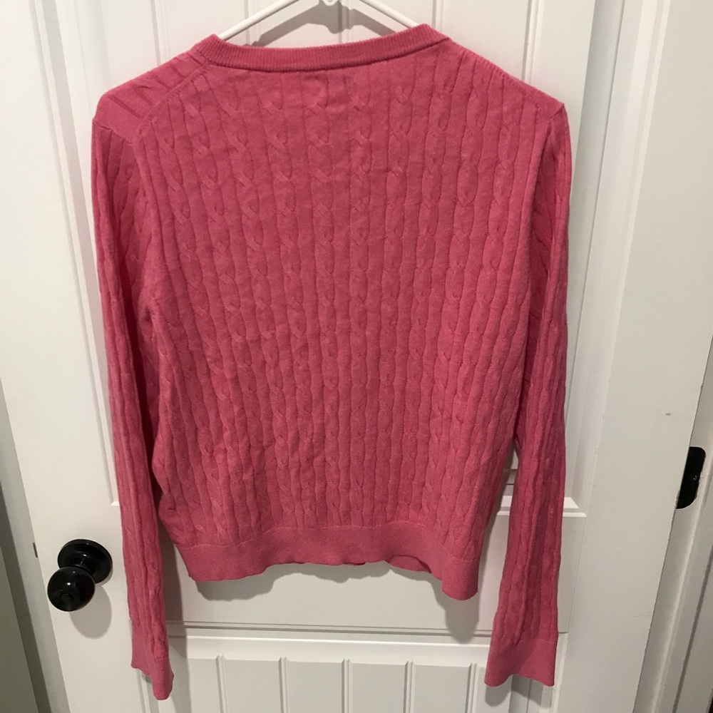 J. Crew Factory Cable-Knit Button Sweater - Picture 3 of 4